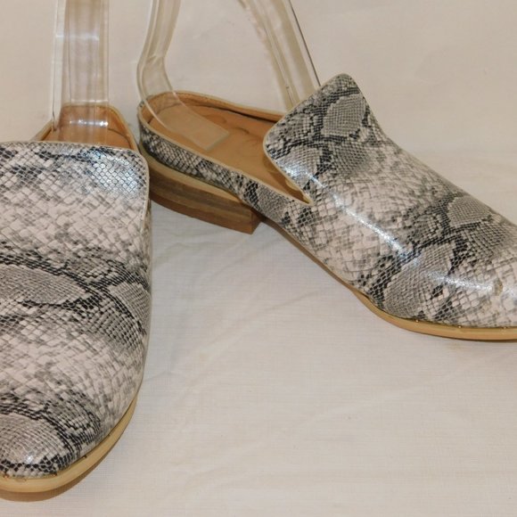 CCOCCI Snakeskin Print Slip On Mules Slides Size 8 - Picture 7 of 10